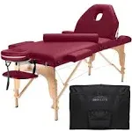 Saloniture Professional Portable Massage Table with Backrest