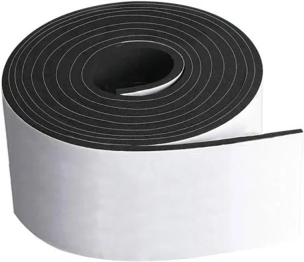 Neoprene Foam Strip Roll by Dualplex, 4" Wide x 10' Long x 1/4" Thick, Weather Seal High Density Stripping – Weather Strip Roll Insulation Foam