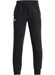 Boys' Rival Fleece Joggers - Black, YMD, Under Armour