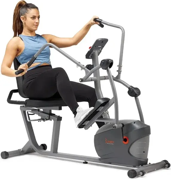 Sunny Health & Fitness Recumbent Elliptical Bike