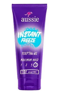 Aussie Instant Freeze Sculpting Maximum Hold Hair Gel with Jojoba Oil, Sea Kelp