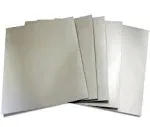 Hygloss 25 Matte Silver, 8.5 x 11-inch Metallic Foil Board Sheets, Count