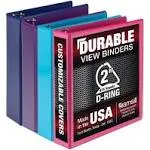 Samsill Durable D-Ring View Binders