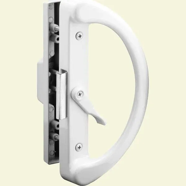 Prime Line C 1263 Clamp Type Sliding Door Latch, White