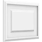 Ekena Millwork 40-in x 40-in Smooth White PVC Fretwork Wall Panel Lowes.com