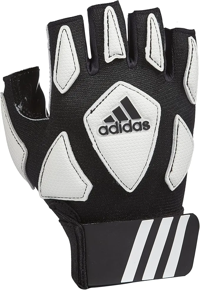 Adidas Men&#039;s Scorch Destroy 2 Half Football Gloves Half Finger Linemen Sz Medium