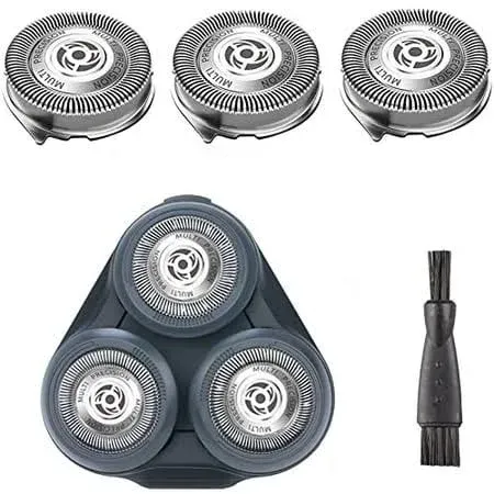 SH50/52 Replacement Heads Compatible with Philips Series 5000 Shavers, SH50 Shaving Head Part S5000 Electric Razor Head Replacement for Series 5000, ATXX (S5xxx), PTXX (PT8xx, PT7xx), 3 Count