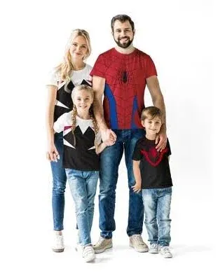 Marvel Spider-Man Spider-Gwen Matching Family Cosplay T-Shirt