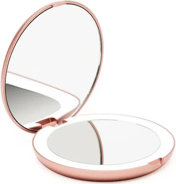 Fancii Mini Lumi 4" LED Lighted Compact Mirror - 10088152 | HSN