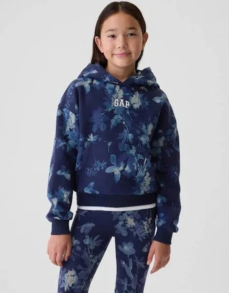 Gap Baby Arch Logo Hoodie Blue Galaxy 