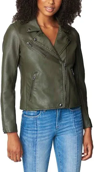 Blanknyc Faux Leather Moto Jacket Natural Light