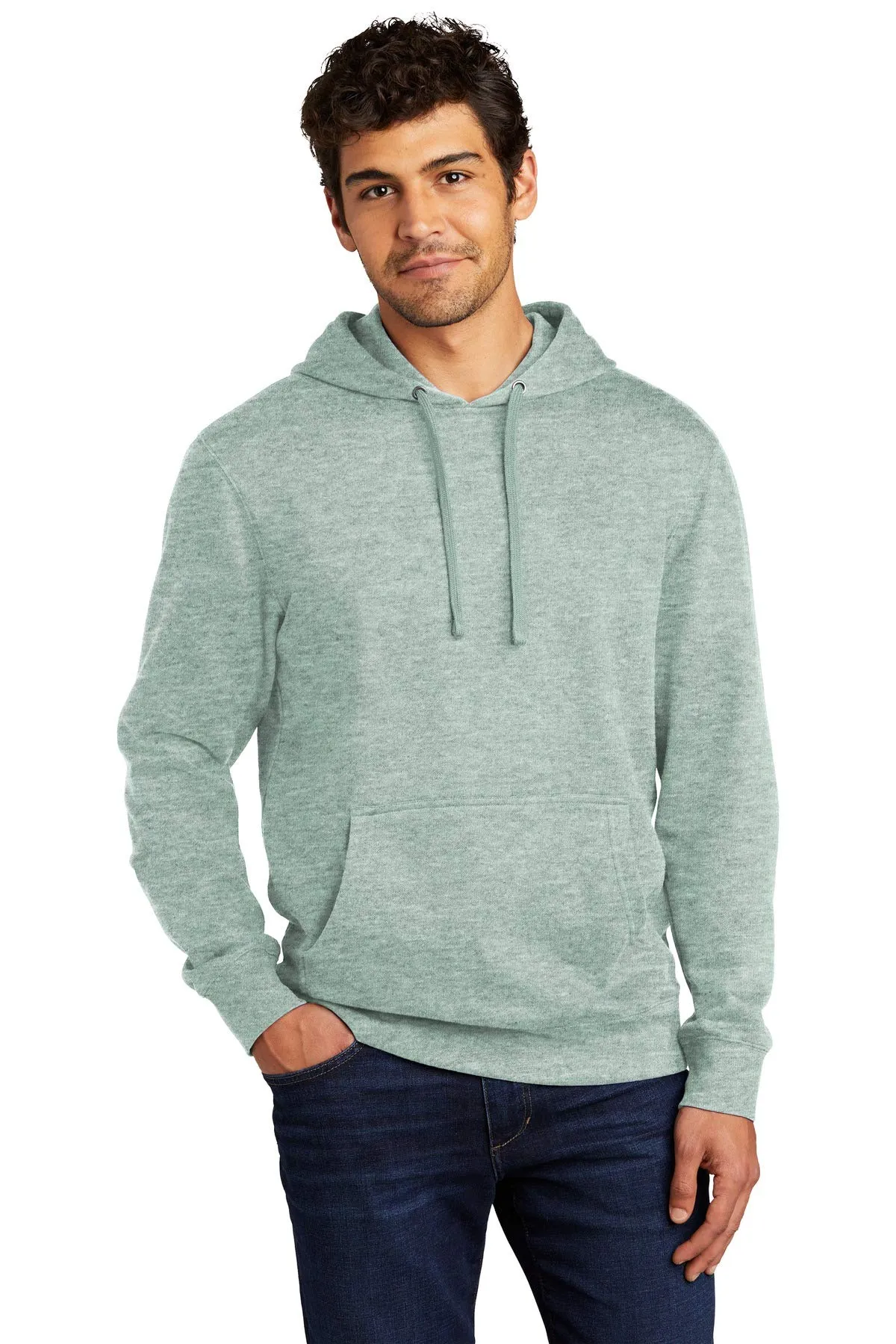 District® V.I.T.™Fleece Hoodie DT6100 (Light Heather Grey)