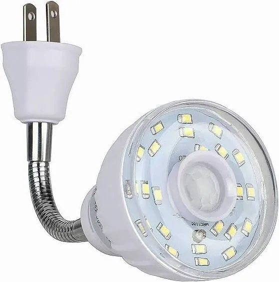 ShopN5 LED Motion-Activated Directional Rotating Flexible Sensor Dusk to Dawn Night Light