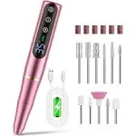 NAILGIRLS Portable Electric Nail Drill Rechargeable Nail Drill Machine Kit 35000 RPM Professional Cordless Electric NA