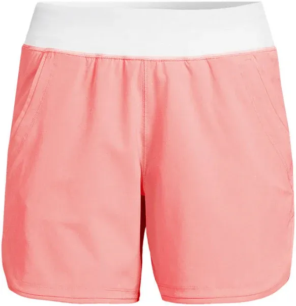 Lands' End Women's 5" Quick Dry Swim Shorts with Panty