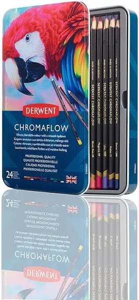 Derwent : Chromaflow Pencil : Tin Set of 24