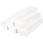 6 Pack White Foam Sheets 1 Inch Thick, Polystyrene Rectangle Blocks for DIY Craf