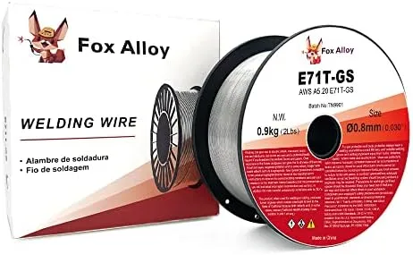 Flux Core Mig Wire, Mild Steel E71TGS .035-Diameter, 10-Pound Strong ABS Plastic