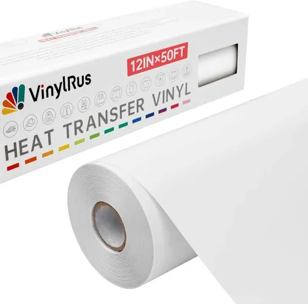 HEAT TRANSFER VINYL Roll Iron on HTV 12&#034;x 20ft for Cricut Silhouette