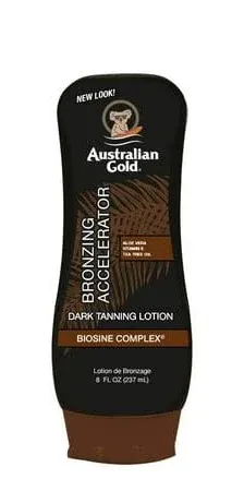 Australian Gold Dark Tanning Accelerator Lotion with Bronzer 8 fl oz