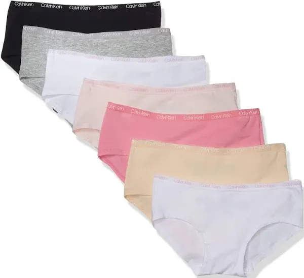 Calvin Klein Big Girls 7-Pack Hipster Underwear - Fashion Pa