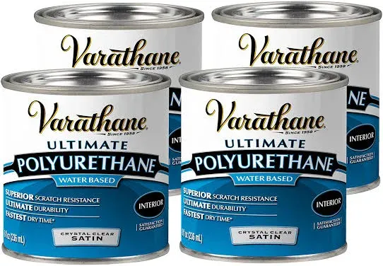 Varathane Interior Polyurethane, Satin - 1 qt can