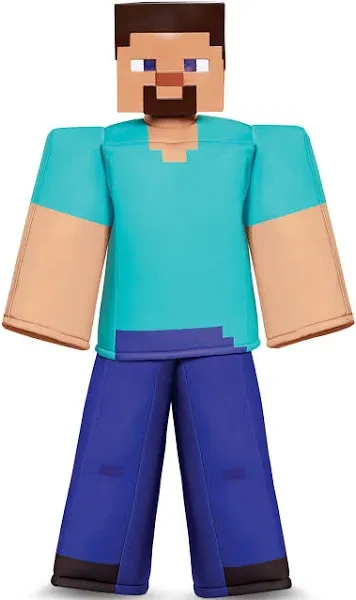 Steve Prestige Minecraft Costume, Multicolor, Small (4-6)