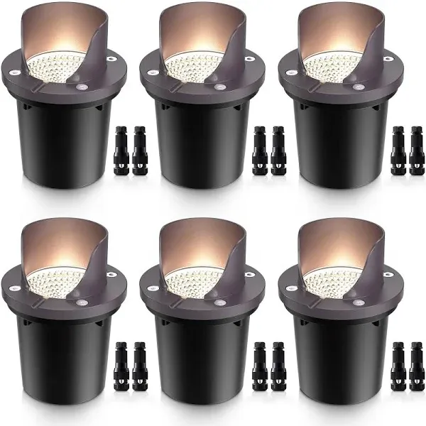 12W Low Voltage Landscape Lights Waterproof Outdoor In-Ground Lights Shielded...