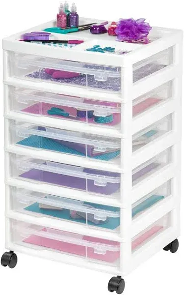 IRIS 6-Compartment Project Case Scrapbook Chest