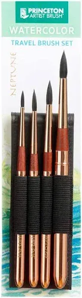 Princeton Neptune Synthetic Travel Brush Set/4