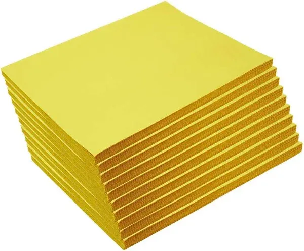 Colorations Heavyweight Yellow Construction Paper - 9" x 12", 500 Sheets