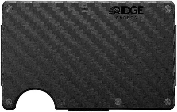 Ridge Men's Wallet Carbon Fiber 3K Cash Strap