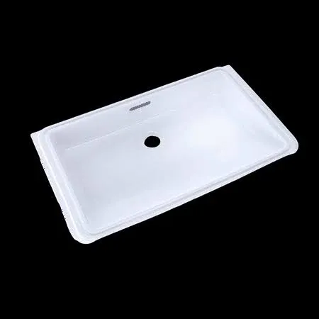 Toto Rectangular Undermount Bathroom Sink with CeFiONtect, Colonial White