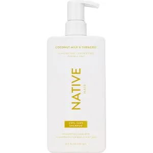 Native Curl Care Shampoo, Coconut Milk & Turmeric, 16.5 OZ