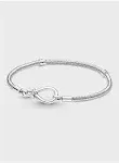 Pandora Moments Infinity Knot Snake Chain Bracelet