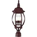 Central Park 3 Light Post Lantern, White