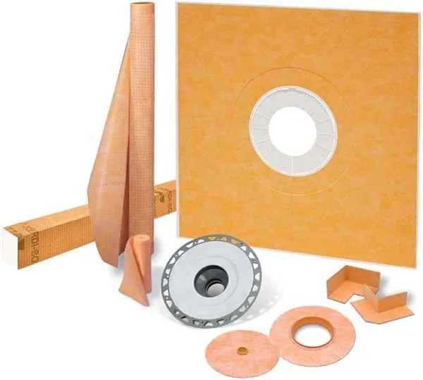 Kerdi-Shower-Kit 38" x 60" PVC Flange 2"