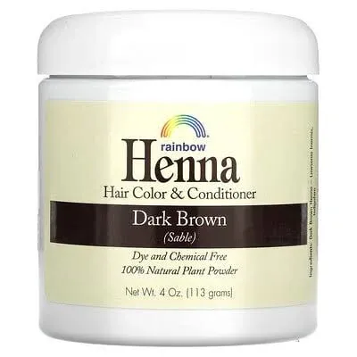 Henna  PERSIAN DARK BROWN, 4 OZ By Rainbow Research