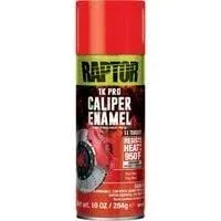 Raptor Caliper Enamel Spray, Professional Grade, Extra Tough, High Gloss Finish, Real Red