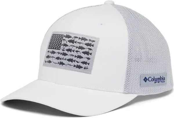 Columbia PFG Fish Flag Mesh Ball Cap-High