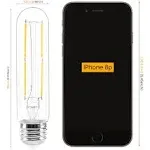 E26 LED Bulbs 6-Pack, Dimmable LED Light Bulbs 40W, 4W 2700K Soft White, T10 LED Bulb, Tubular Long Edison Bulbs for Chandelier, Wall Scones, Ceiling Light, Pendant Light