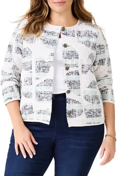 Nic+Zoe Circle Sequence Knit Jacket