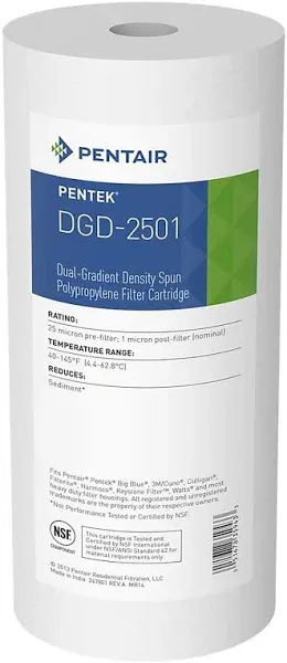 Tier1 20 in. x 4.5 in. Replacement DGD-2501-20 1 Mic Spun Wound Polypropylene Sediment Water Filter Cartridge (3-Pack) TIER1_DGD1_20BB_3_PACK