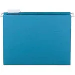 Smead™ Colored Hanging File Folders with 1/5 Cut Tabs, Letter Size, 1/5-Cut Tabs, Teal, 25/Box