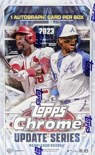 2023 New Topps Chrome Update Series Baseball Jumbo Box 3 Autos Per Box 12 Packs