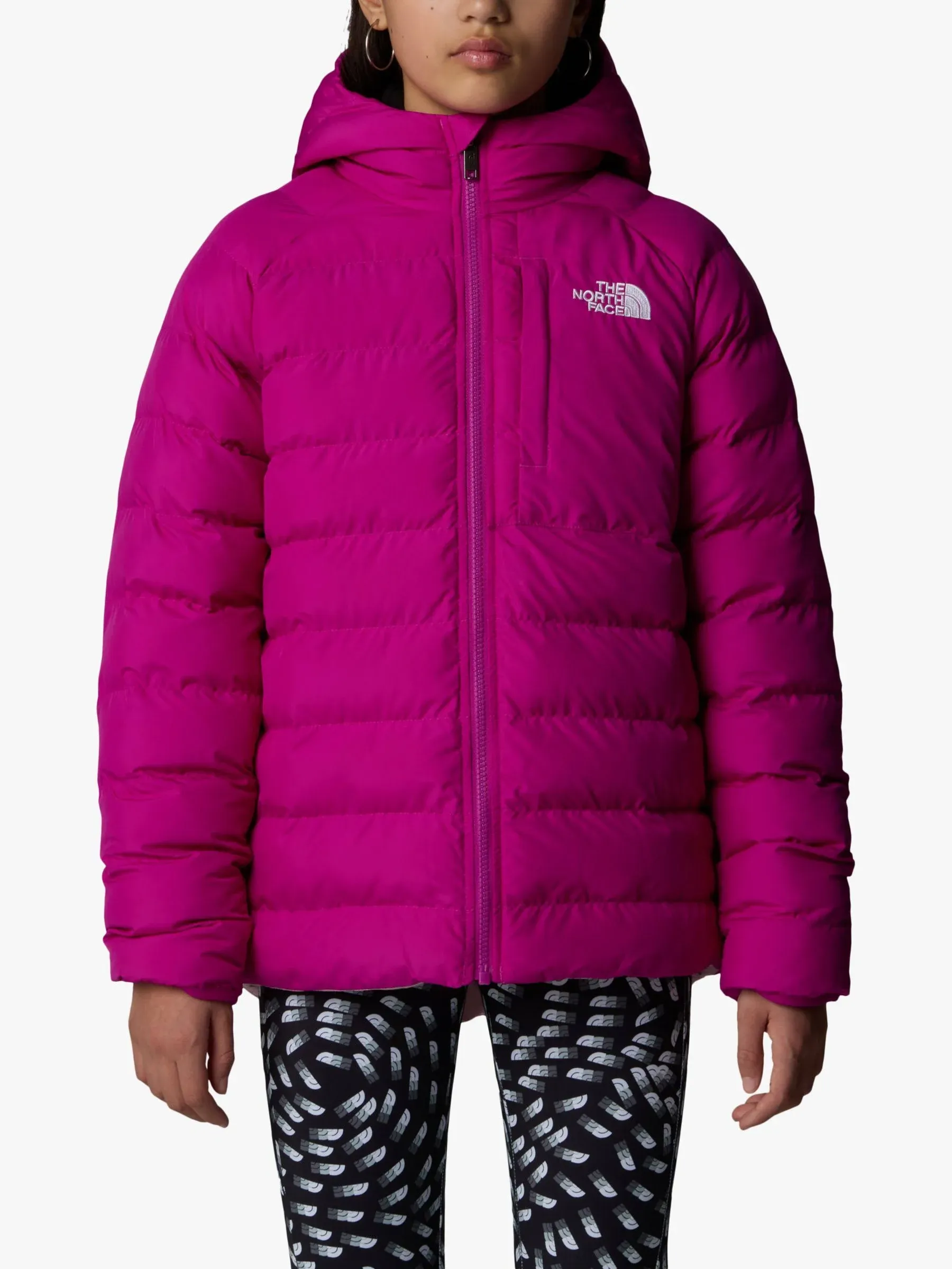 The North Face Girls Black Vector Field Perrito Hooded Padded Shell Jacket 5-16 Years S