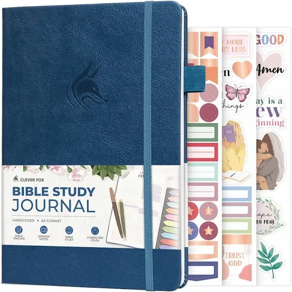 Clever Fox Bible Study Journal Church Notes Notebook Note Taking & Journaling Kit Faith Based Religious Gifts & Accessories