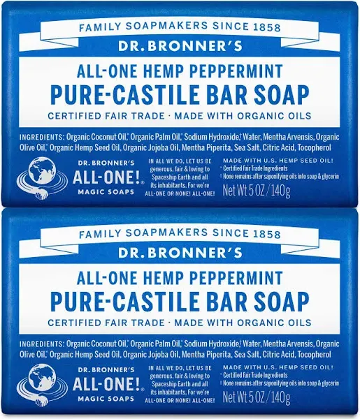 Dr Bronner's Pure Castile Bar Soap