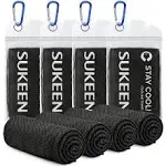 Sukeen [4 Pack Cooling Towel (40"x12"),Ice Towel,Soft Breathable Chilly Towel ...