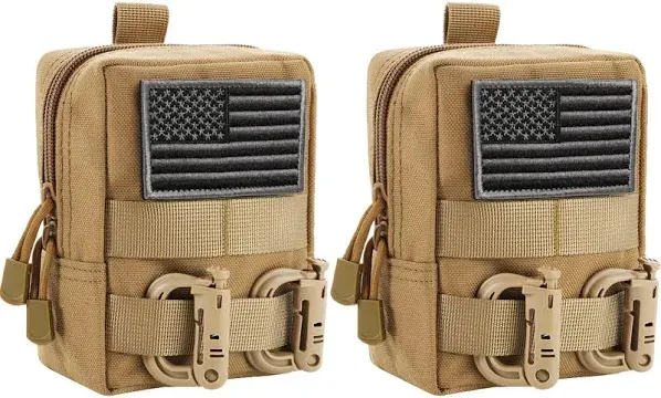 WYNEX 2 Pack Molle Pouches Tactical EDC Utility Pouch